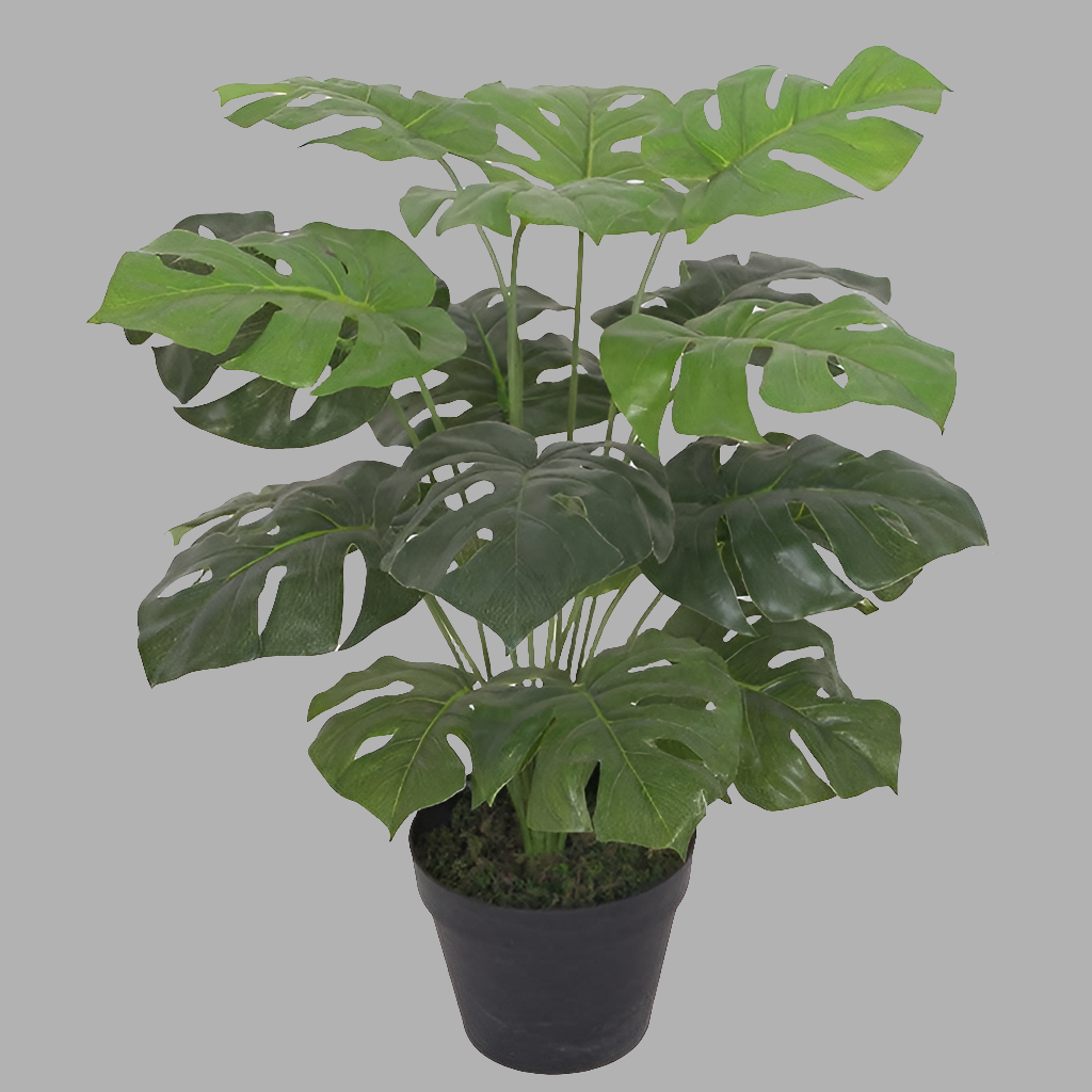 Monstera Kunstplant - Groene decoratie zonder zorgen over onderhoud.